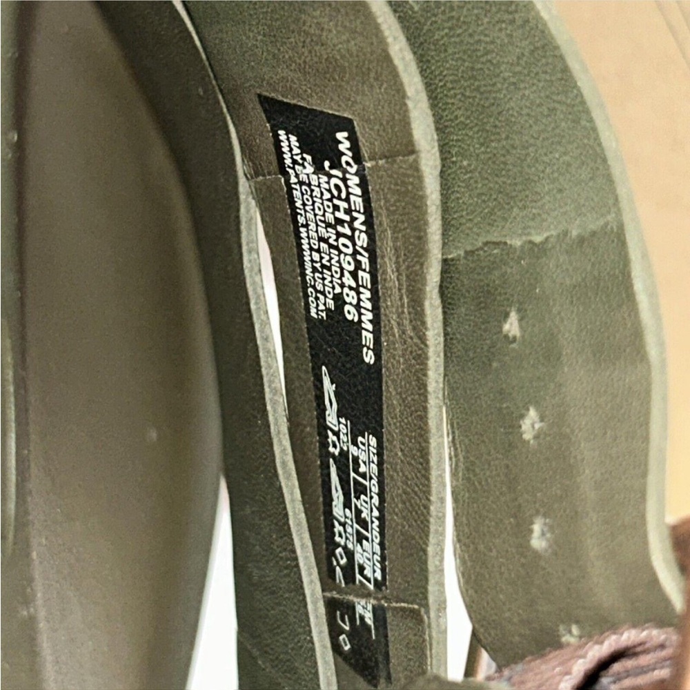 Chaco Leather Townes Slide Sandals in Olive Green - Picture 6 of 8